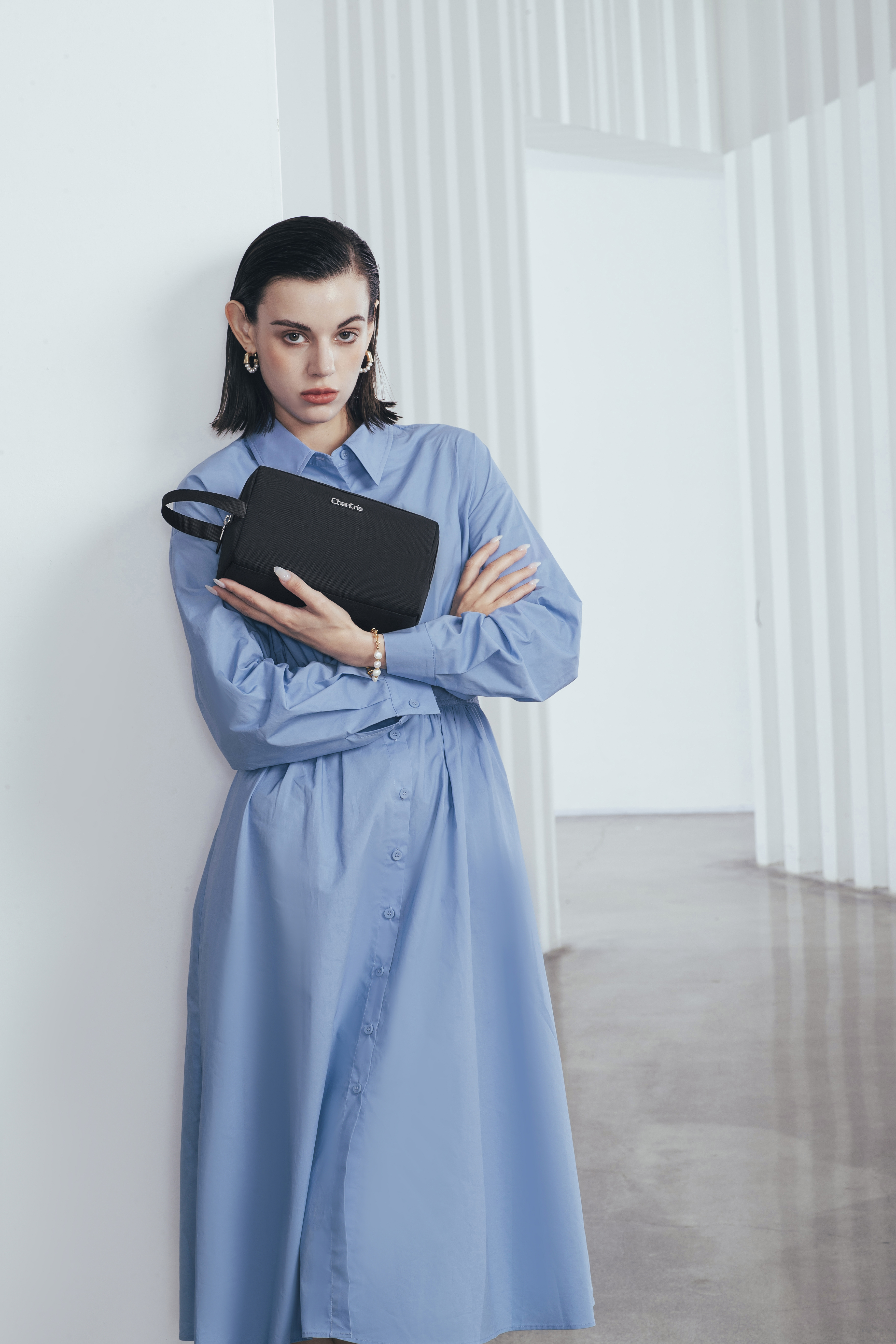 håndtaske til kvinder; Chantria CB00637 black