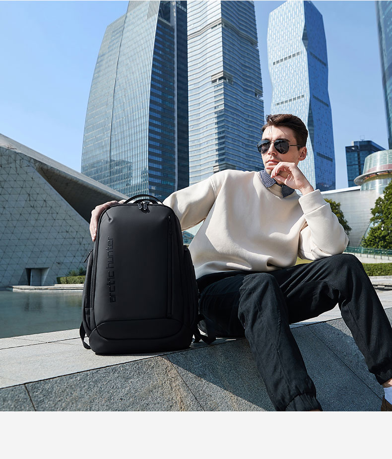 Rygsæk - 15,6" Sort - Arctic Hunter, B00554