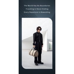 LXB00834 Khaki duffle bag