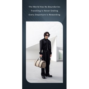 LXB00834 Khaki duffle bag